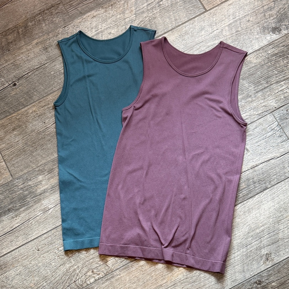 ZYIA Teal and Mauve Tank Tops